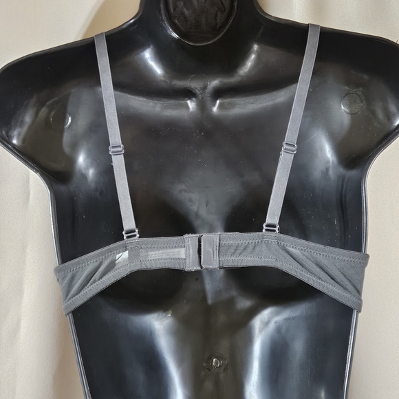 Elegant Adore Me Lace Halter Bralette Gray 34b - Picture 3 of 4